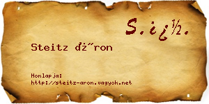 Steitz Áron névjegykártya